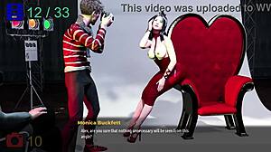 Monica Model Strips for Uncensored Photoshoot in Fashion Business 4