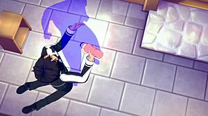 sword art online yaoi kirito handjob in japanese anime game