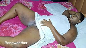 Curvy body taking smooth penetration on bed with amateurs