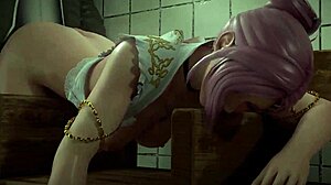 Beautiful anime Elise has big boobs and gets cum inside her vagina while she is sleeping