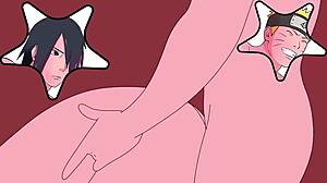 naruto and sasuke explore gay intimacy in anime scene