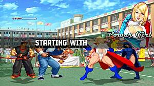 Hentai Mugen Clash with Brian Battler and Kim Dong Hwan. Power Girl and Raven Join the Anime Fight!