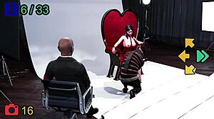 Monica Model Strips for Uncensored Photoshoot in Fashion Business 4