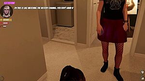 Friend teaches self-defense at house party game