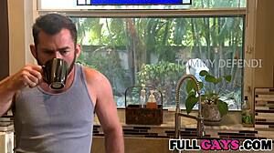 Coffee Break Turns Into Bareback Oral Action at Fullgays com