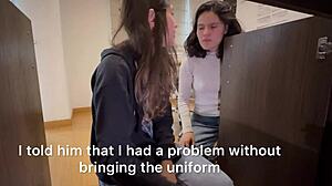 Maid Bends Over To Clean, Showing Her Sexy Body