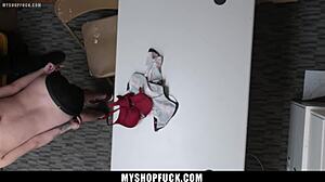 Brat teen caught shoplifting, guard got video proof, oops!