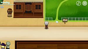 Play a western-themed whore house game with seductive girls