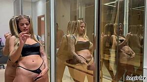 Big natural tits blonde gets slapped and fucked hard