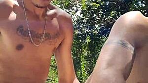 Shaving Hairy Dick And Fucking Shaved Colombian Outdoors