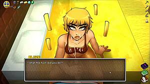 Femdom Teen Covers Face with Cum in Hornycraft Ep 45!