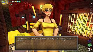 Femdom Teen Covers Face with Cum in Hornycraft Ep 45!