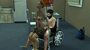 Tattooed Girl Has Sex With Invalid In Anime Hentai