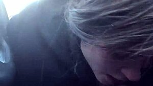 Lesbian Bestfriend Surprises With Sloppy Road Head in Car