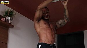 First time gay experience with a hung stud and ass to mouth action