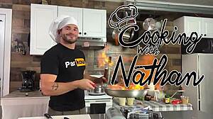 Horny Woman with Big Tits Fucks in Kitchen