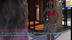 A stepmother and wife, both 61 years young, in an erotic story and game walkthrough