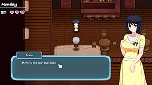 Play a western-themed whore house game with seductive girls