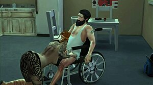 Tattooed Girl Has Sex With Invalid In Anime Hentai