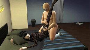 Does this little Asian girl satisfy her client well?