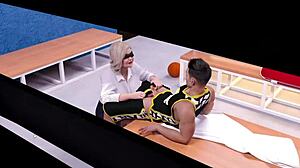 Santa County Life: Teacher's Deepthroat and Cowgirl Action