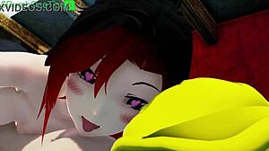 Ruby and Glinda Engage in Futanari Sex in RWBY Hentai