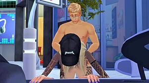 tattoo slut craves rough anal and face banging for cash in hentai