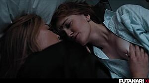 Beautiful wife of the boss seduces the maid