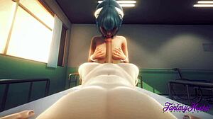hentai 3d pov blowjob and boobjob in japanese anime