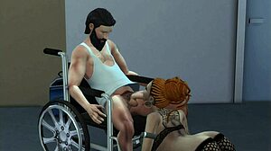 Tattooed Girl Has Sex With Invalid In Anime Hentai