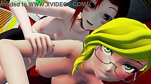 Ruby and Glinda Engage in Futanari Sex in RWBY Hentai