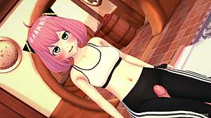 Anya Craves Riding Big Cock After Gym Hentai