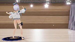 Amane Kanata Hentai Hololive 3D Dance Turns Into Cute Creampie Scene.