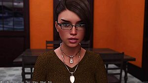 Dik 143's hot brunette game with makeup and cum shots