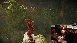 Gamer slut forgot cam during dildo play
