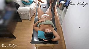 married brunette puta flashes big tits for voyeur thrill in usa