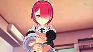 Loving Ram Rides You Hard in Romantic Anime Hentai Scene!