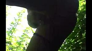 Flexible Ebony Legs in Outdoor Pussy Fuck