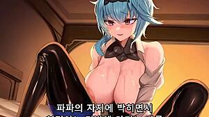 Eula Takes on Big Black Cock in Anime