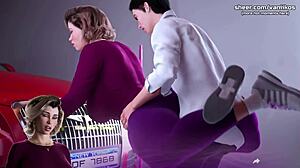 Stuck step mom gets used by step son in Apocalust taboo hentai game part 4