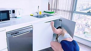 steamy kitchen sex while cake bakes