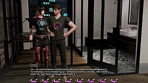 Pale Carnations gameplay with stunning Asian in public nudity