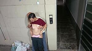 Teacher Seduces Student Behind School!