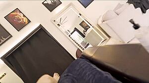 Bold beauty gets a sensual massage from her stepmom