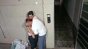 Teacher Seduces Student Behind School!