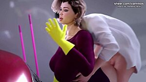 Stuck step mom gets used by step son in Apocalust taboo hentai game part 4