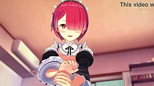 Loving Ram Rides You Hard in Romantic Anime Hentai Scene!