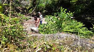 voyeur stranger bangs girl on nudist beach. she’s totally shocked by outdoor action.