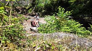 voyeur stranger bangs girl on nudist beach. she’s totally shocked by outdoor action.