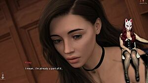 steps of debauchery 49 - girl masturbates while playing a porn game, losing herself in pleasure